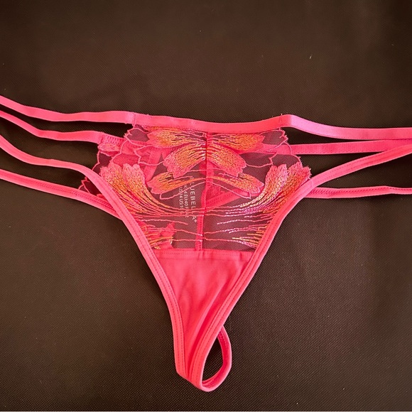 CLEARANCE $1̶4̶0̶ RARE BLUEBELLA Victoria’s Secret Floral Embroidery Bra & Panty - Picture 4 of 6